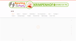 Desktop Screenshot of bowlingkrimpenhof.nl