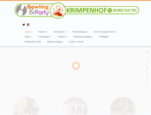 Tablet Screenshot of bowlingkrimpenhof.nl